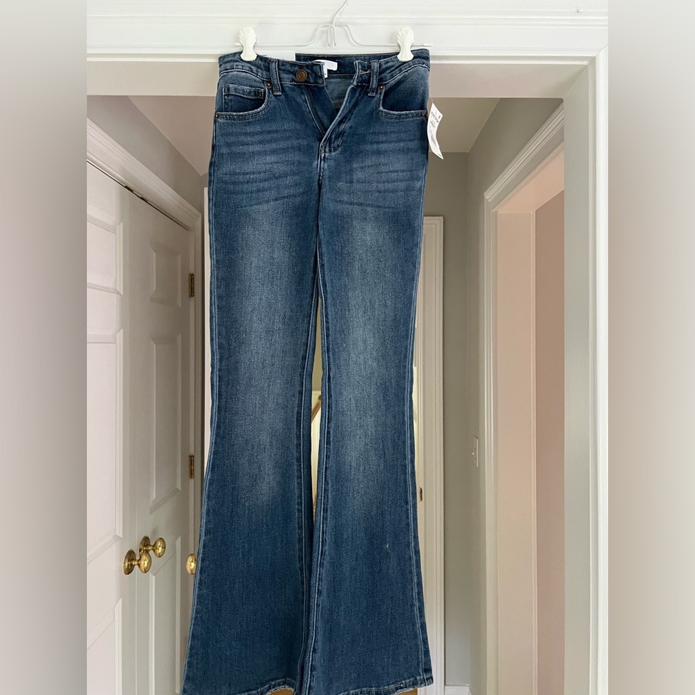 Nordstrom Blue Flare Wide Leg Jeans New with Tags